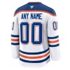 Dresovi Edmonton Oilers 2024-25 Fanatics Premium Custom Gostujući Bijela - Muške